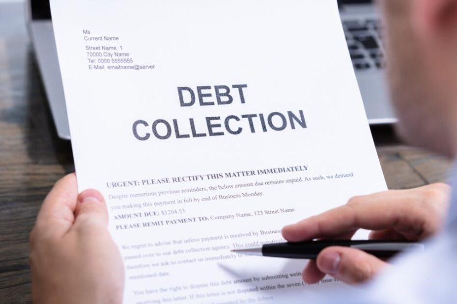 Debt Collection Attorney blog featured image showing an attorney