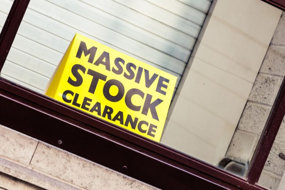 Massive Stock clearance banner