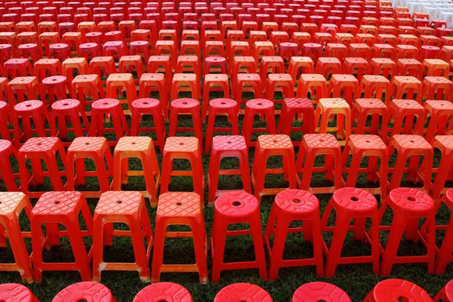 Durable plastic chairs