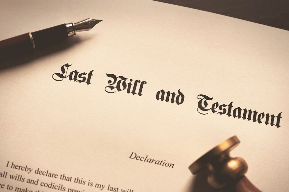 Last Will and Testament Concept