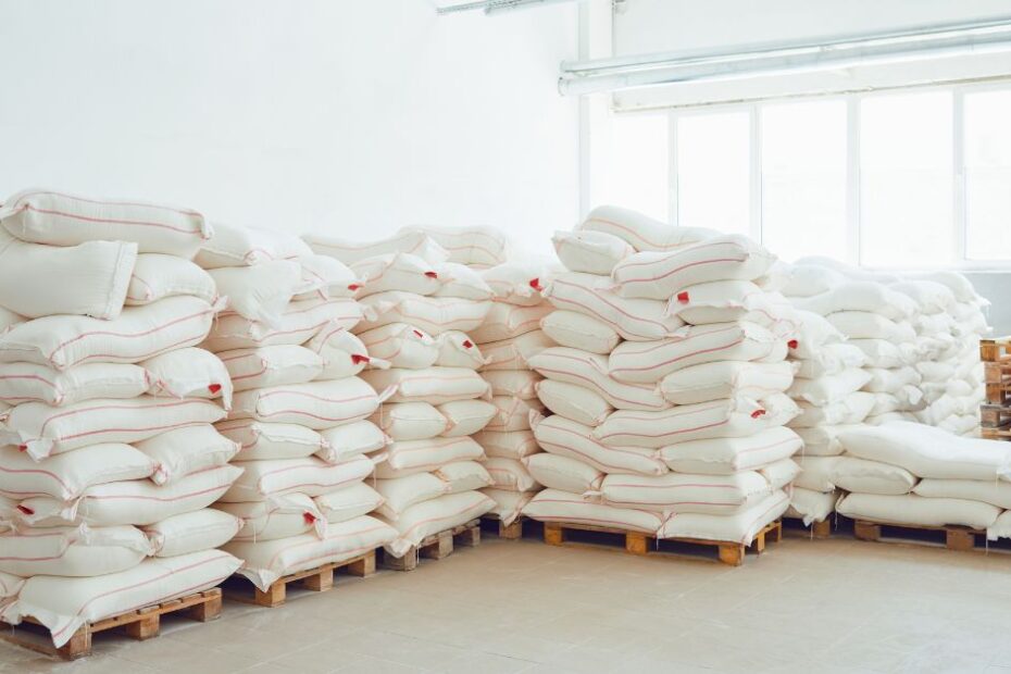 Storage with Bags of Flour