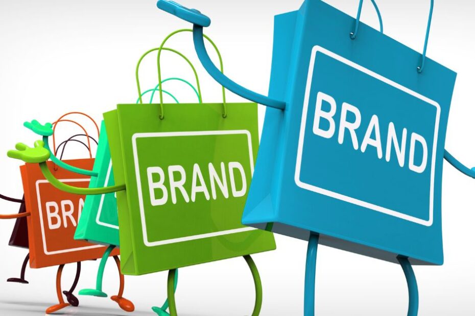 Brand Bags Represent Brands Marketing and Labels