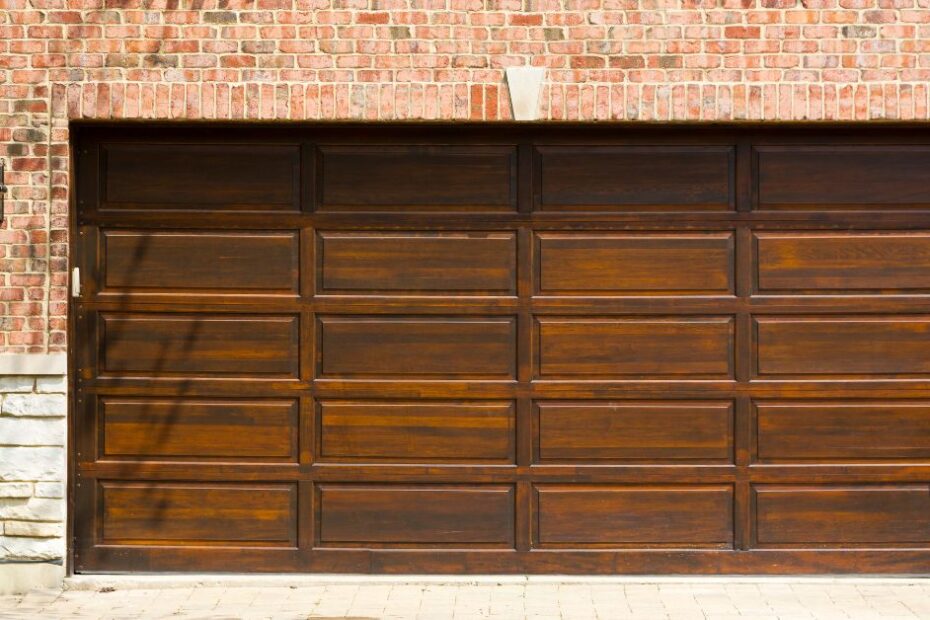 wooden garage door