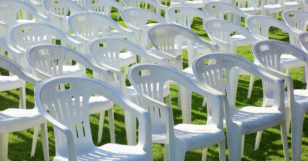 Versatile Seating for Weddings and Outdoors