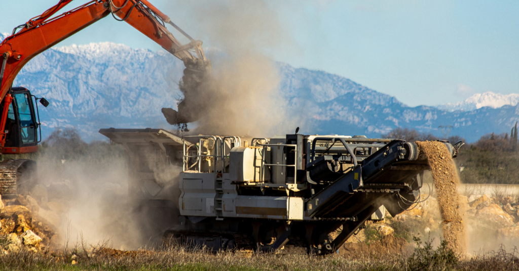 Efficient Material Processing with Crusher and Screener Hire